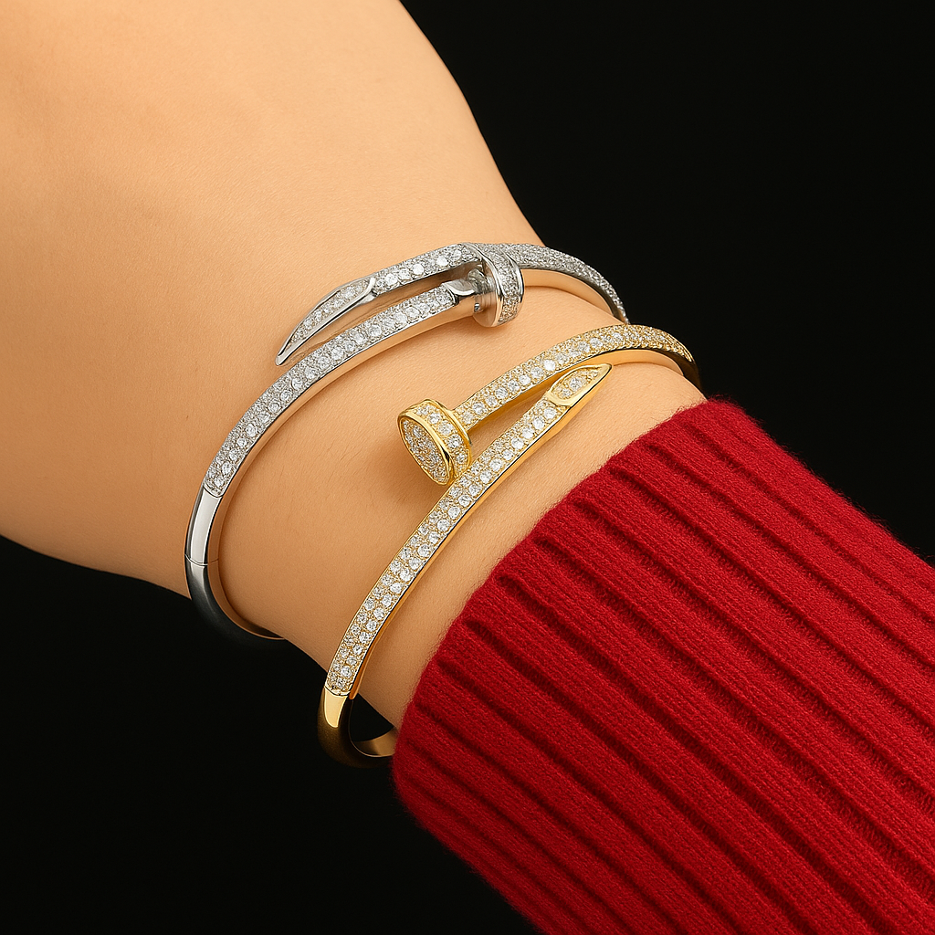 Nail Cuff Bangle