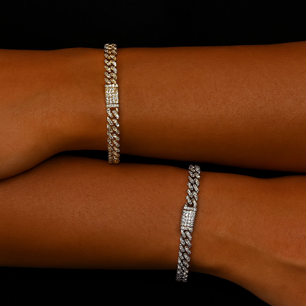 Iced Out Cuban Link Bracelet 6mm