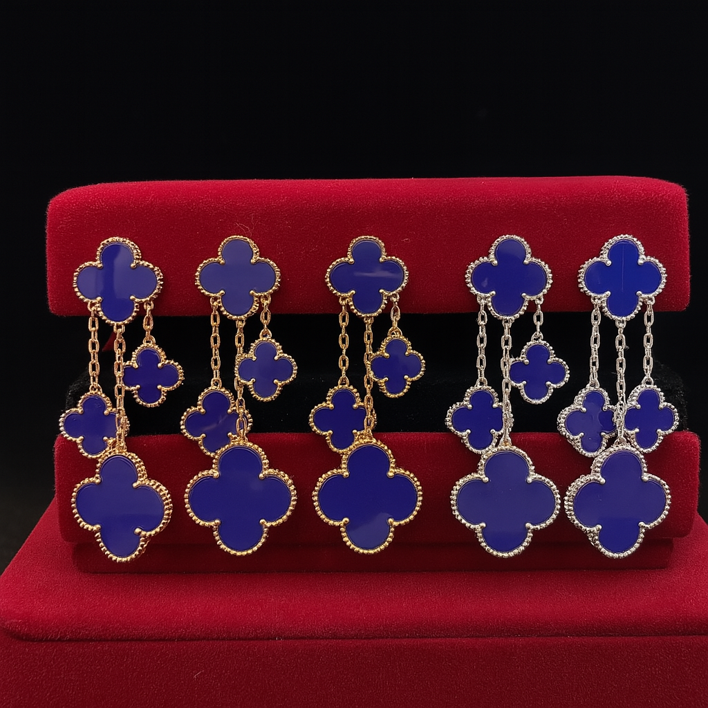 Lucky Clover Drop Earrings S925