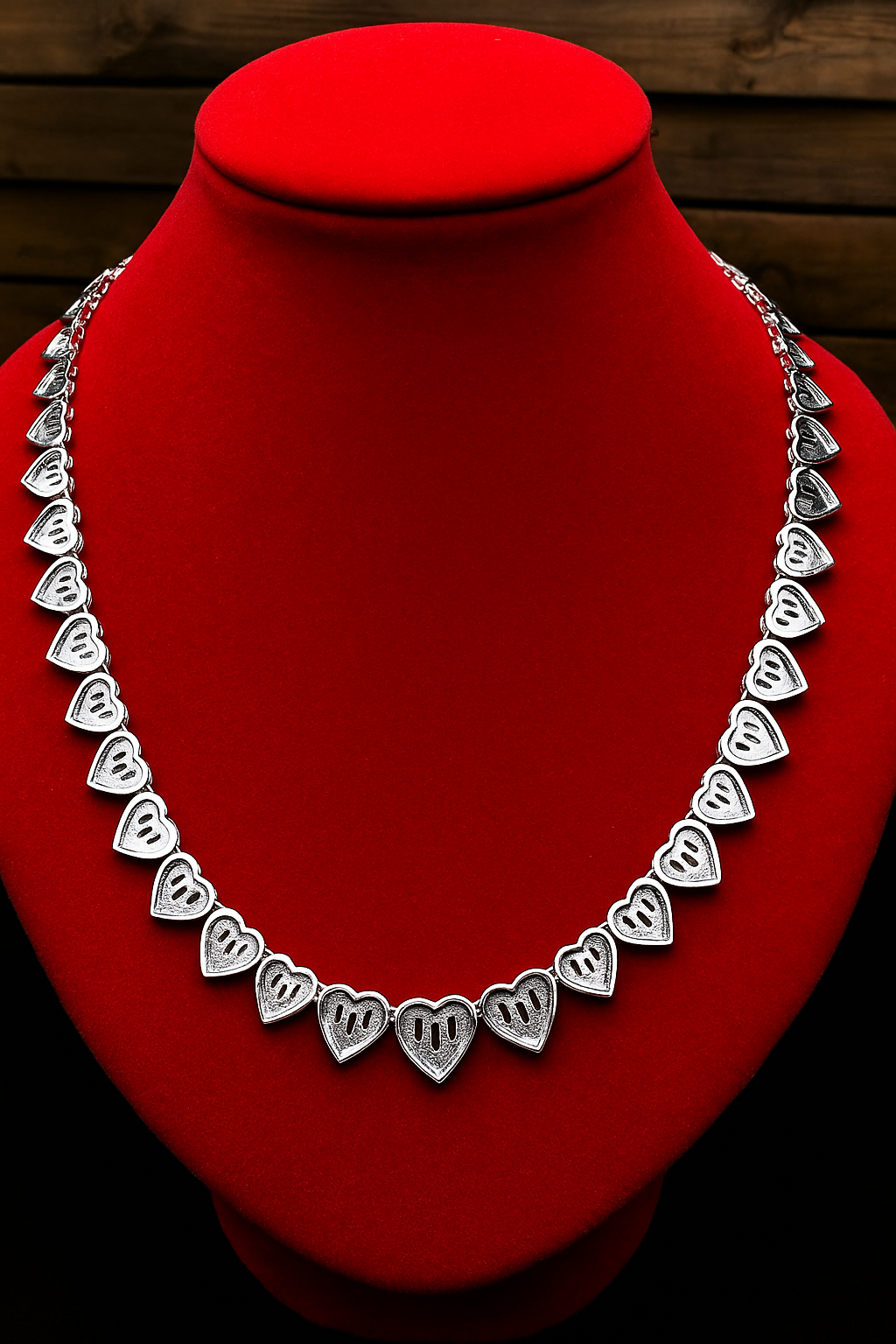 Lustra™ Heart-Cut Baguette Cuban Necklace