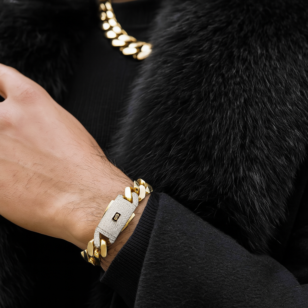 Miami Cuban Chain and Bracelet Set