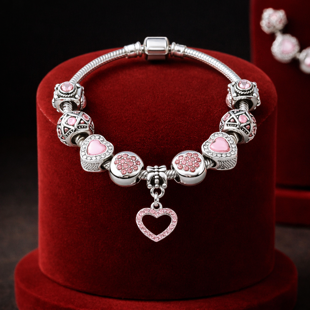 Blossom Breeze Heart Crystal Bracelet™