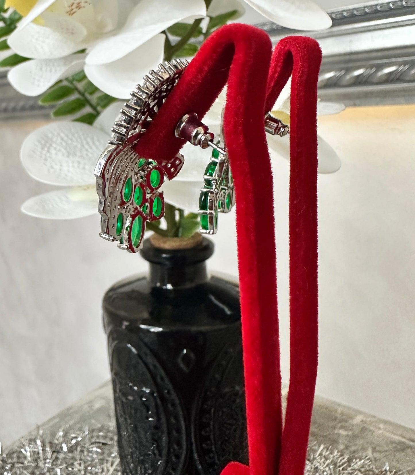 Emerald Radiance™ Statement Earrings