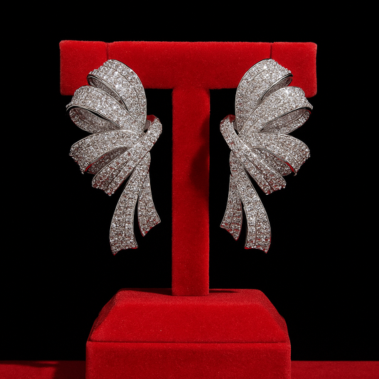Cherubin Earrings - White  Gold