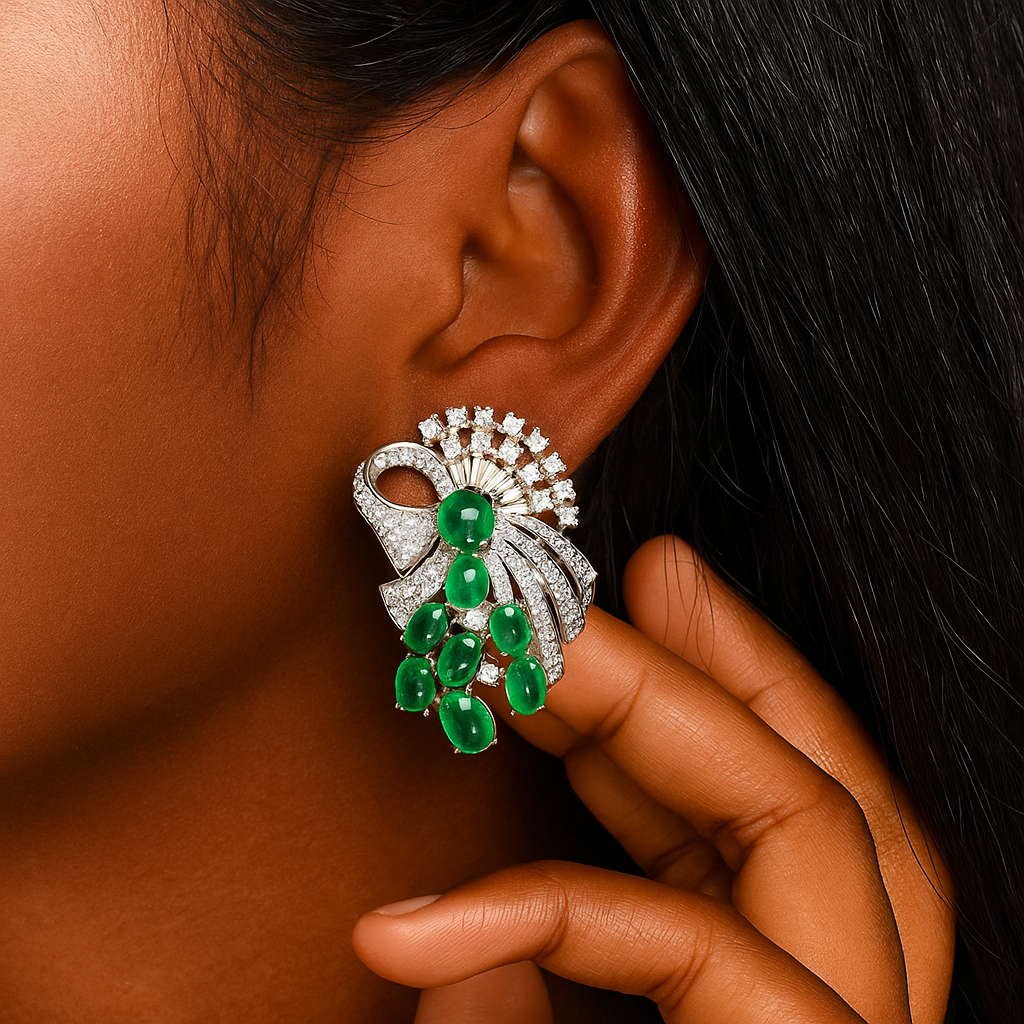 Emerald Radiance™ Statement Earrings