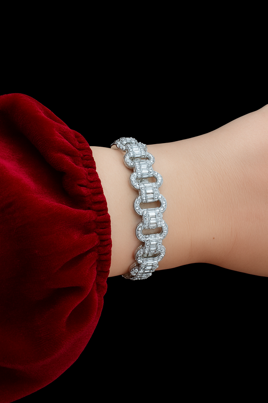 Iced Out Cuban Link Bangle