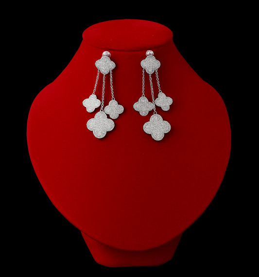 Four Leaf Clover Dangle Earrings