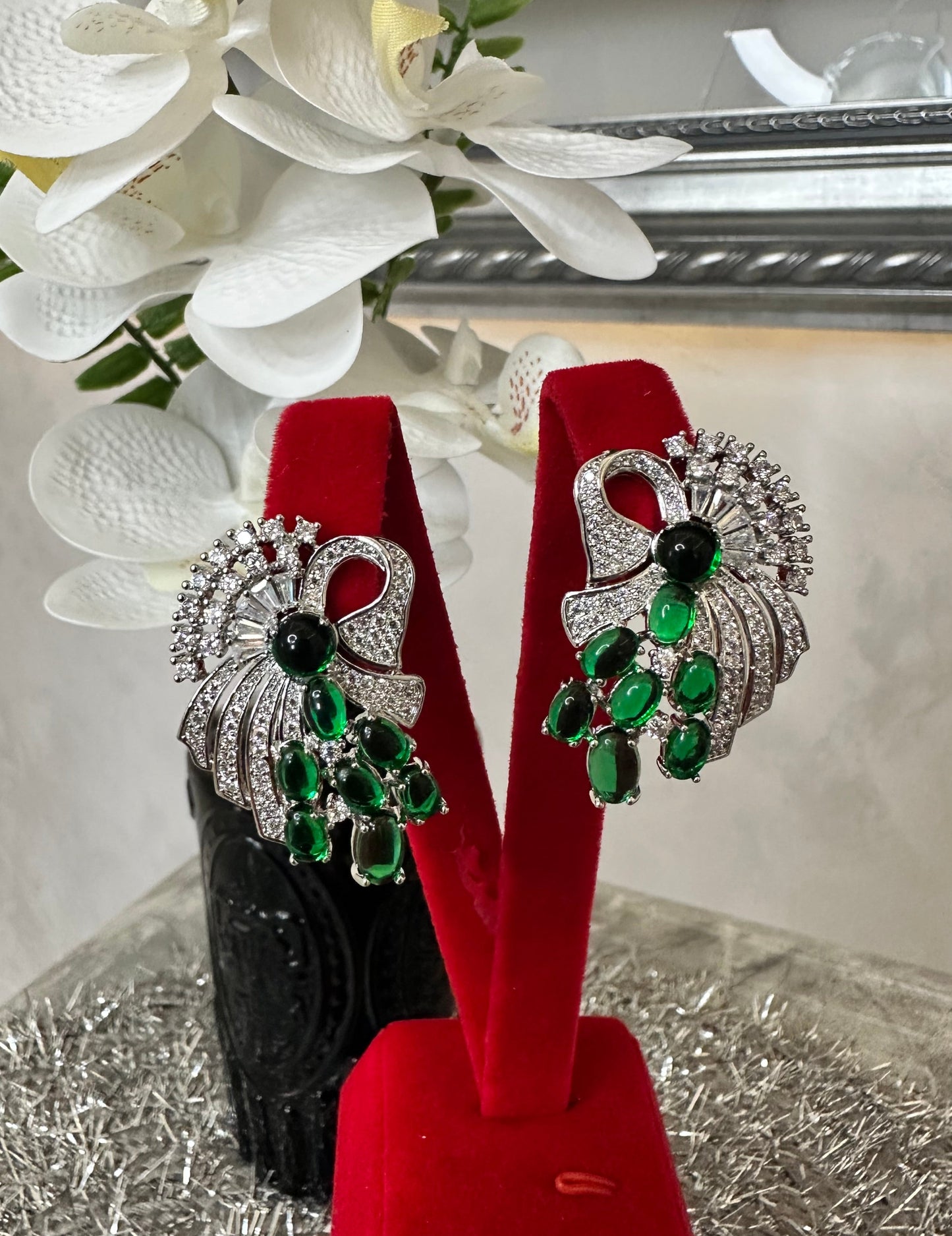 Emerald Radiance™ Statement Earrings
