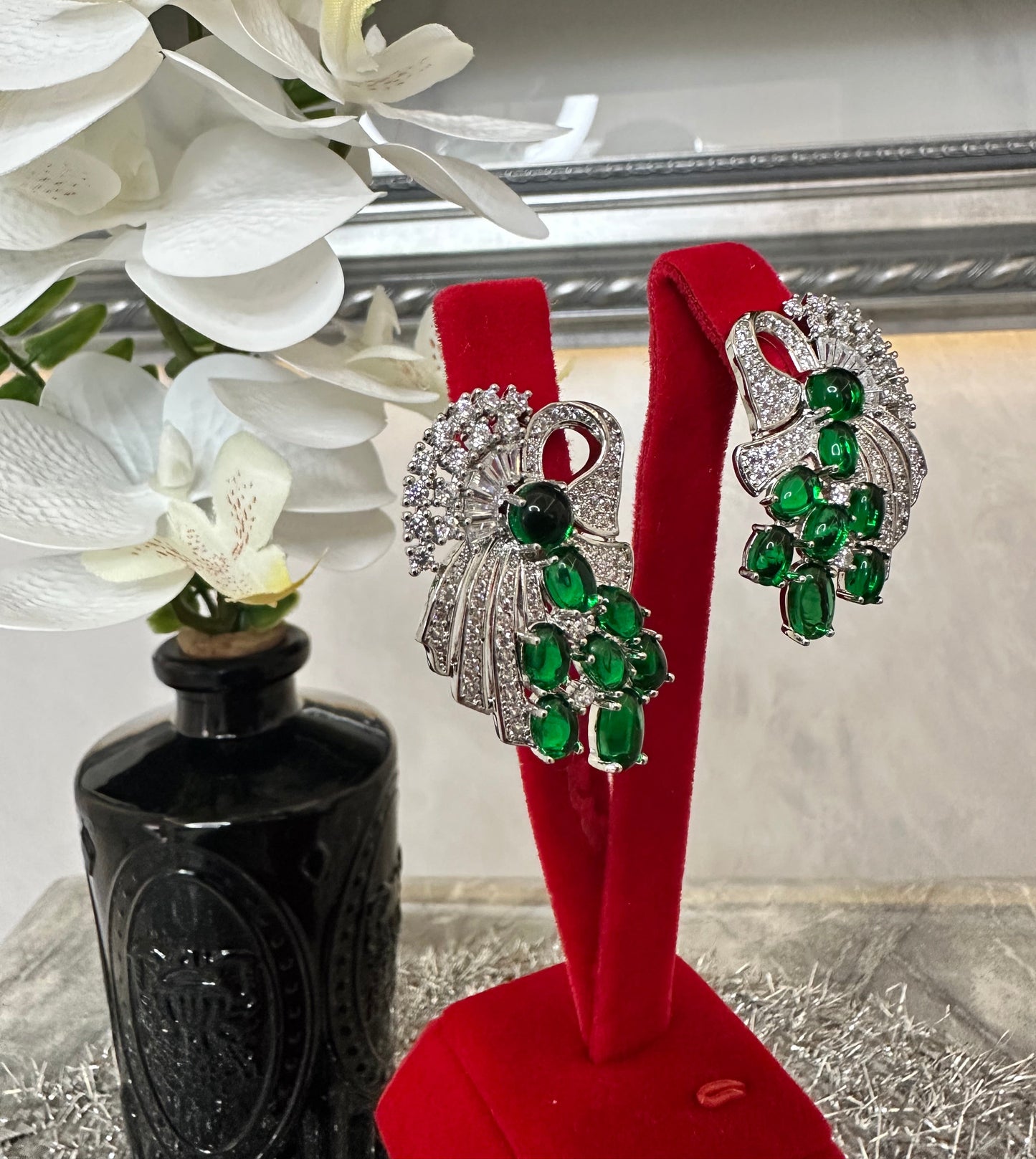 Emerald Radiance™ Statement Earrings