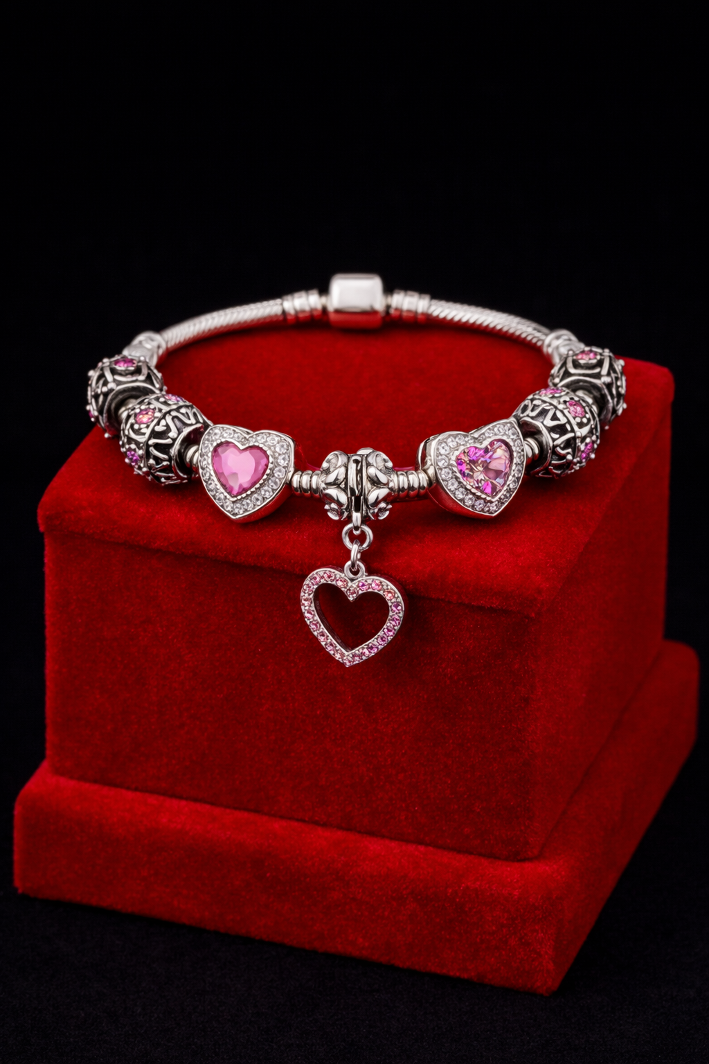 Blossom Breeze Heart Crystal Bracelet™