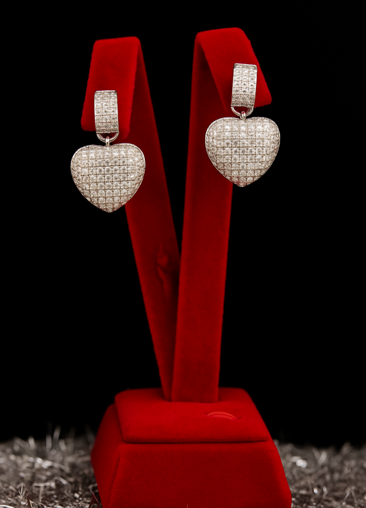 Heart Drop Earrings
