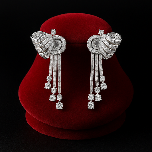 Celestia™ Radiant Cascade Drop Earrings S925
