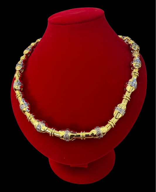 Greca Two Tone Men's Chain