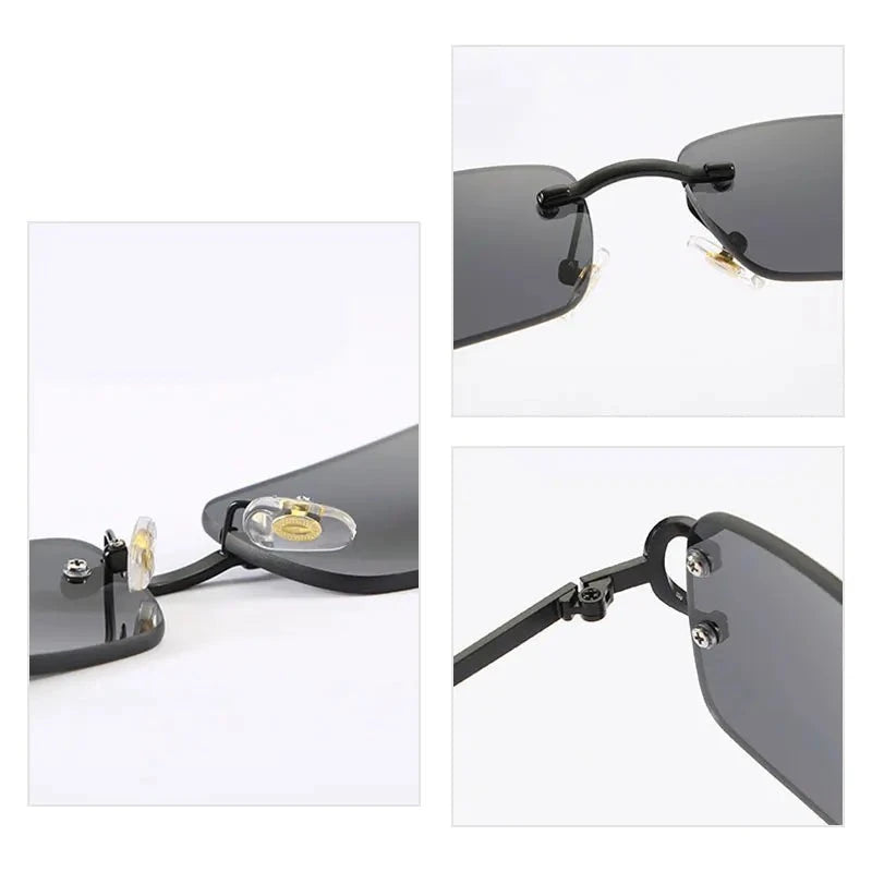 Rimless Unisex Sunglasses
