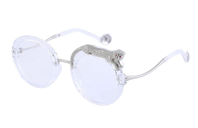 Vintage Panthere Round Sunglasses