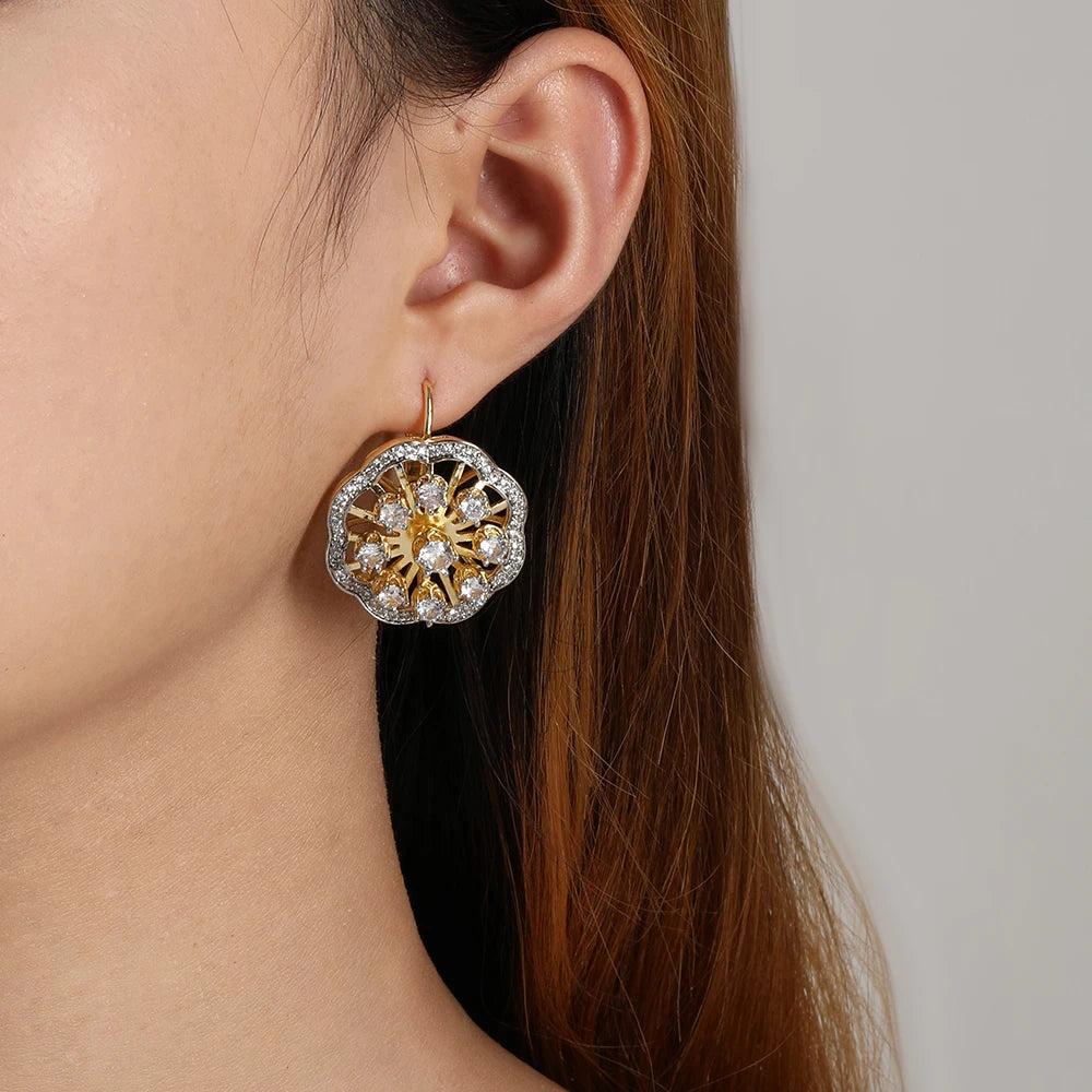 Russian Earrings and Ring Set - Yellow Gold
