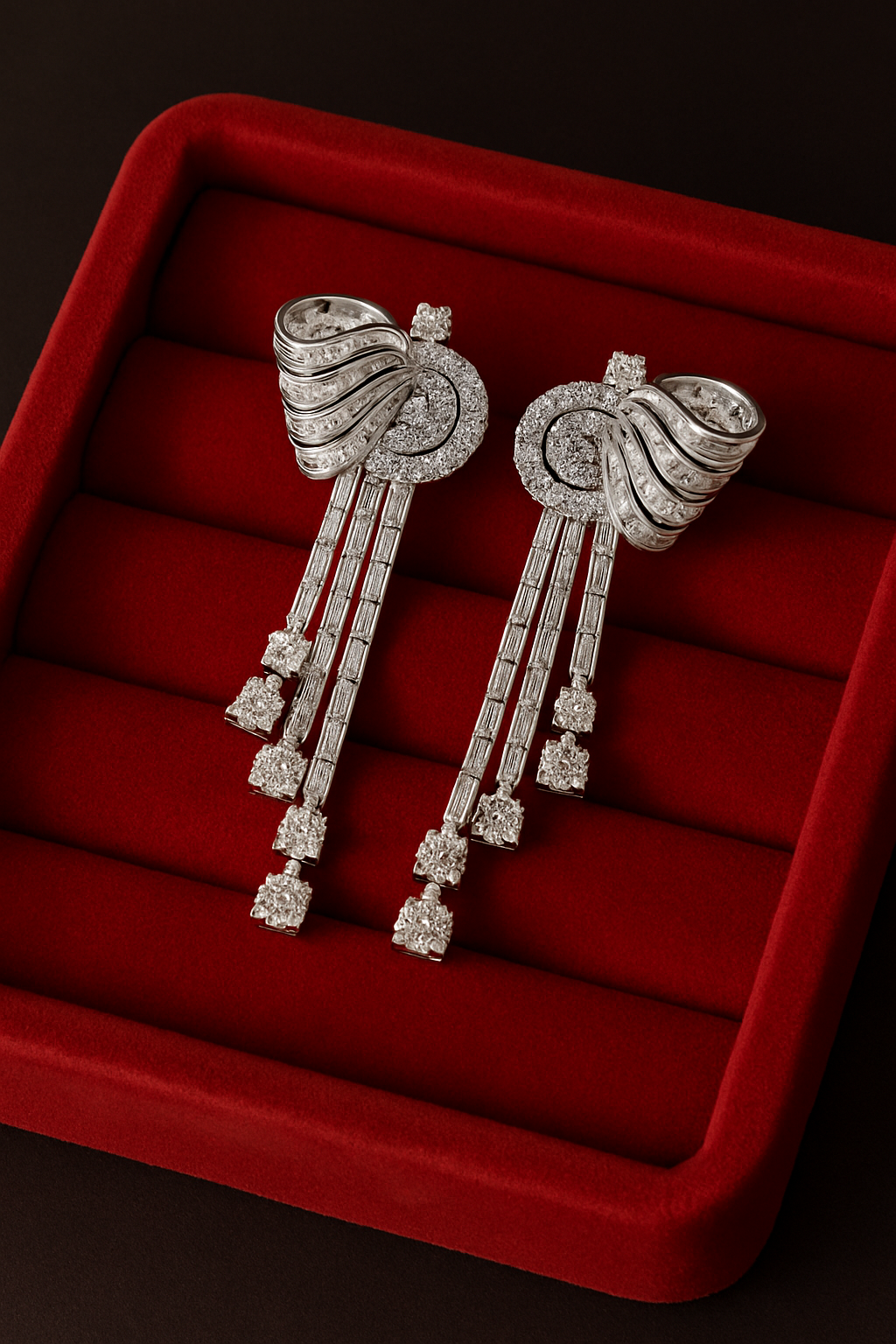 Celestia™ Radiant Cascade Drop Earrings S925