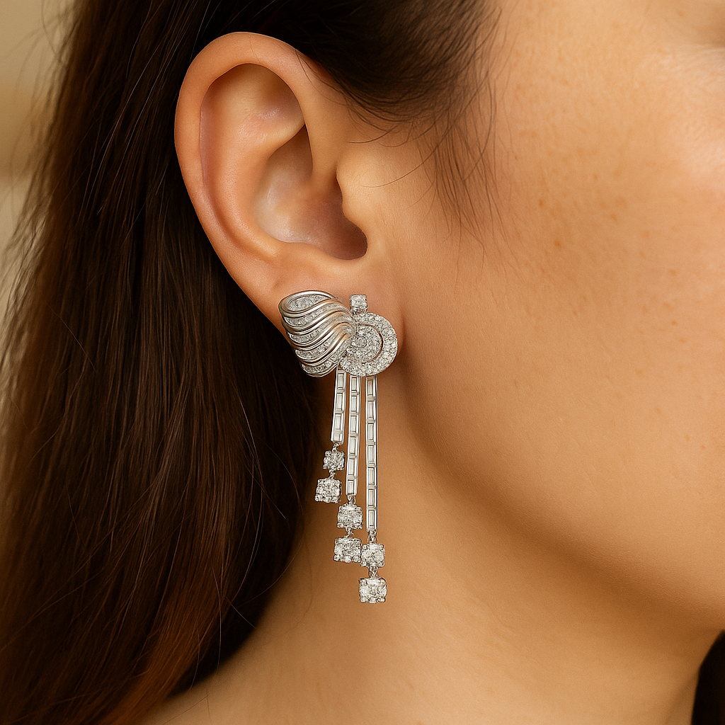 Celestia™ Radiant Cascade Drop Earrings S925