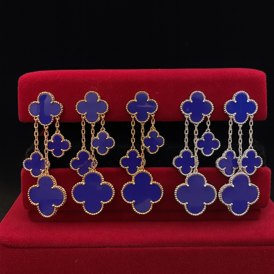 Lucky Clover Drop Earrings S925
