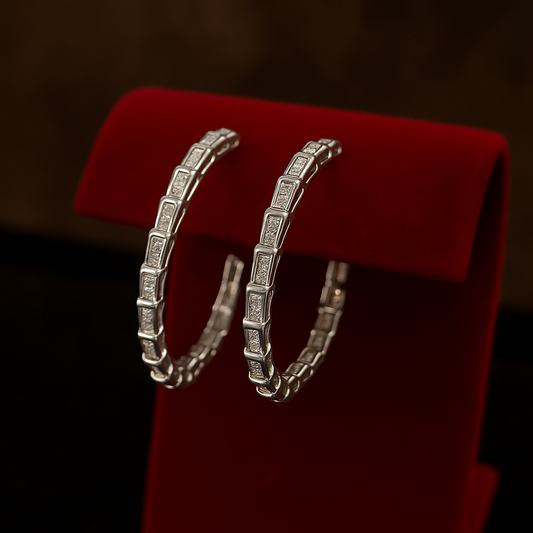 Serpenti Hoop Earrings